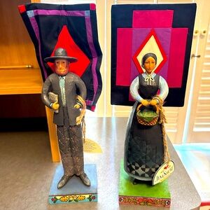 Collectable Jim Shore Pure and Simple Amish Male and Female